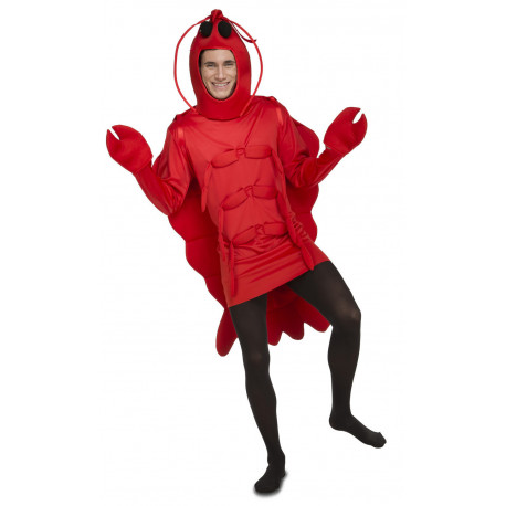 Disfraz de cangrejo rojo para adultos (talla única)