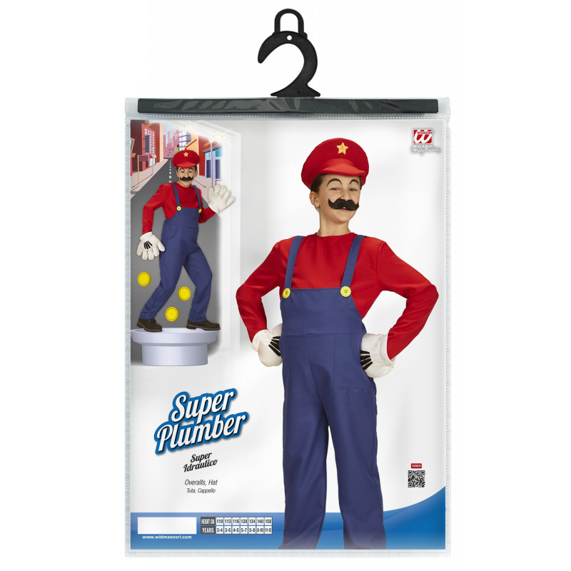 Disguise Kit de accesorios para disfraz de Nintendo Super Mario Bros.Mario  para hombre, Blanco