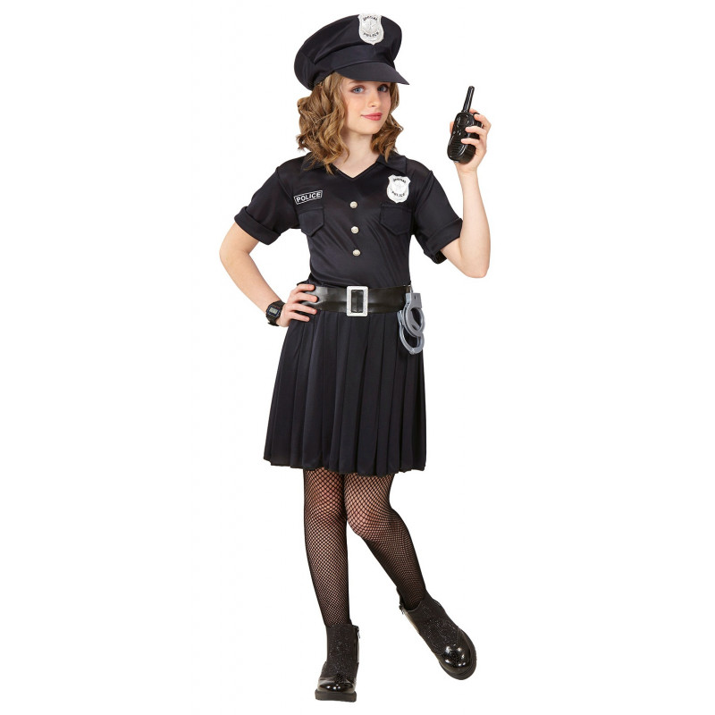 Comprar online Disfraz de Policía Básico para niña
