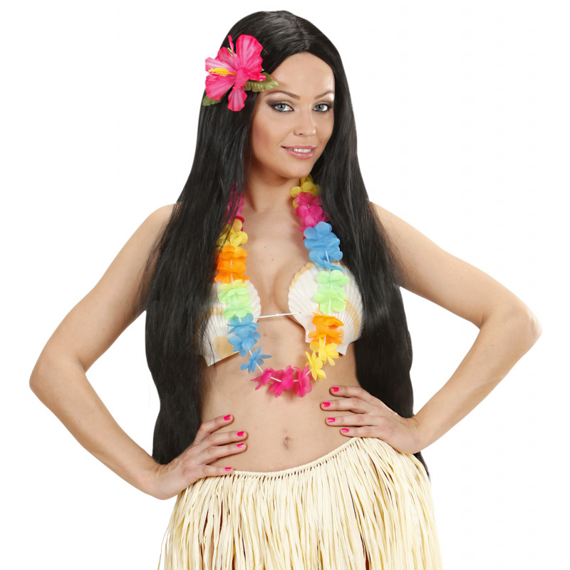 Falda Hawaiana con Flores, Fyasa
