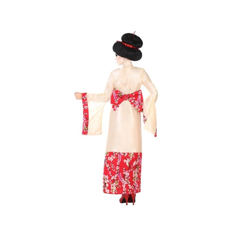 Disfraz de geisha rosa y verde para mujer por 26,00 €