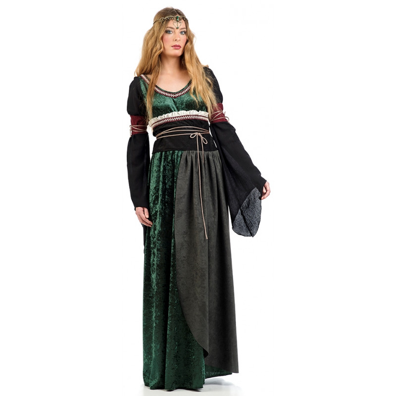Las mejores ofertas en Vestido para Mujeres Verde trajes medievales y  renacentistas