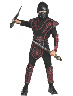Disfraz de Ninja Oscuro con Armadura para Niño