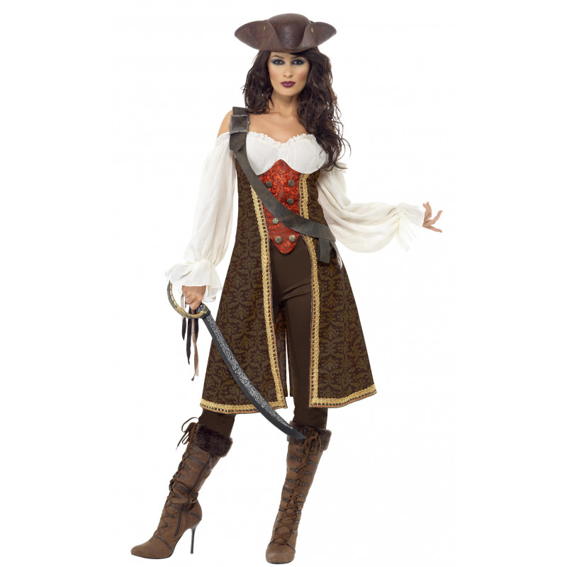 Disfraz de pirata chica lujoso - Comprar en Tienda Disfraces Bacanal