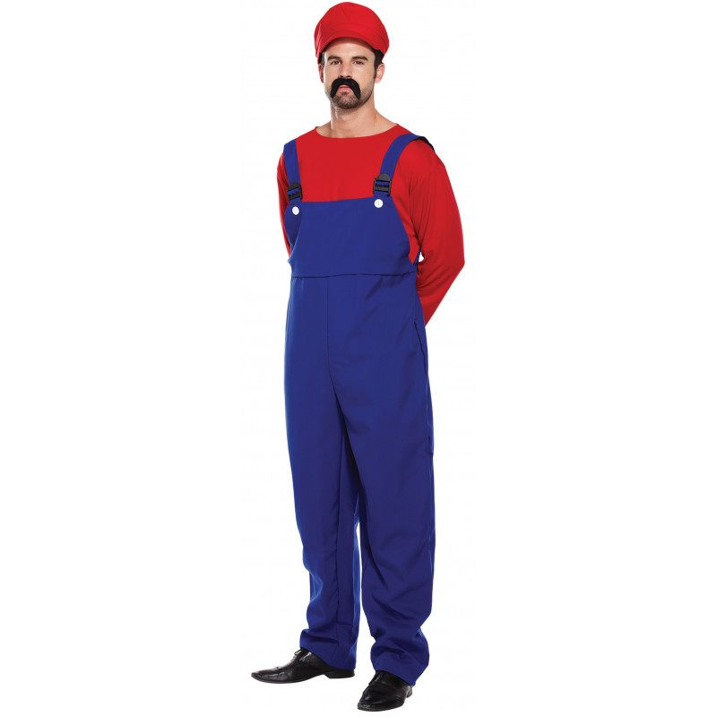 Disfraz de Super Mario Bros. Disfraz de Cosplay para hombre adulto