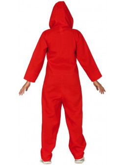 Disfraz de Mono Rojo con Capucha para Adulto