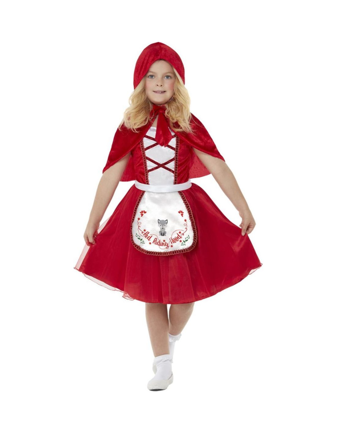 Disfraz de Caperucita Roja con Capa de Niña