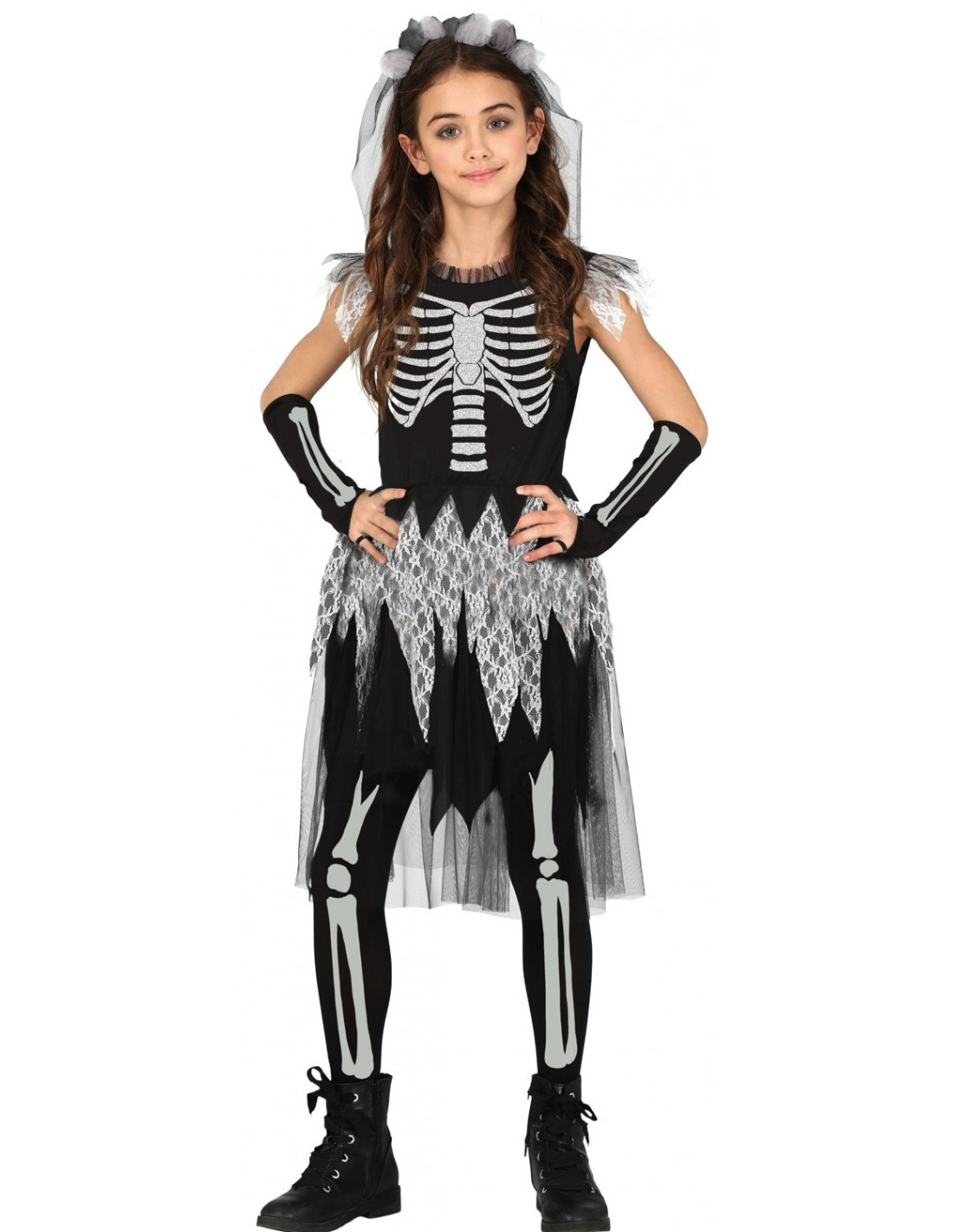 Disfraz de Novia Esqueleto Infantil | Comprar Online | Disfraces Simón