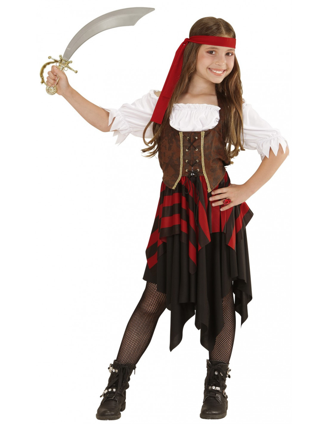Disfraz Pirata de los 7 mares para mujer