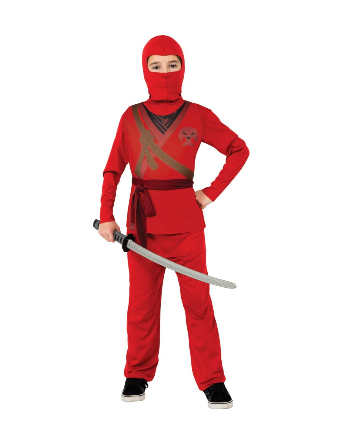 Disfraz de ninja rojizo hombre