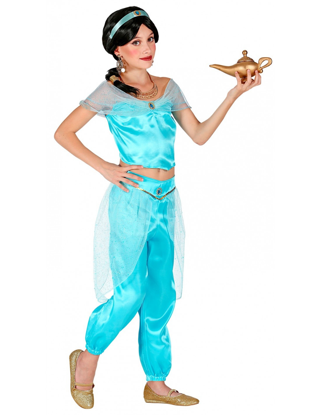 Disfraz de jazmín de Disney Aladdin para mujer
