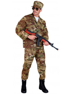 Atosa disfraz militar hombre adulto camuflaje XXL 