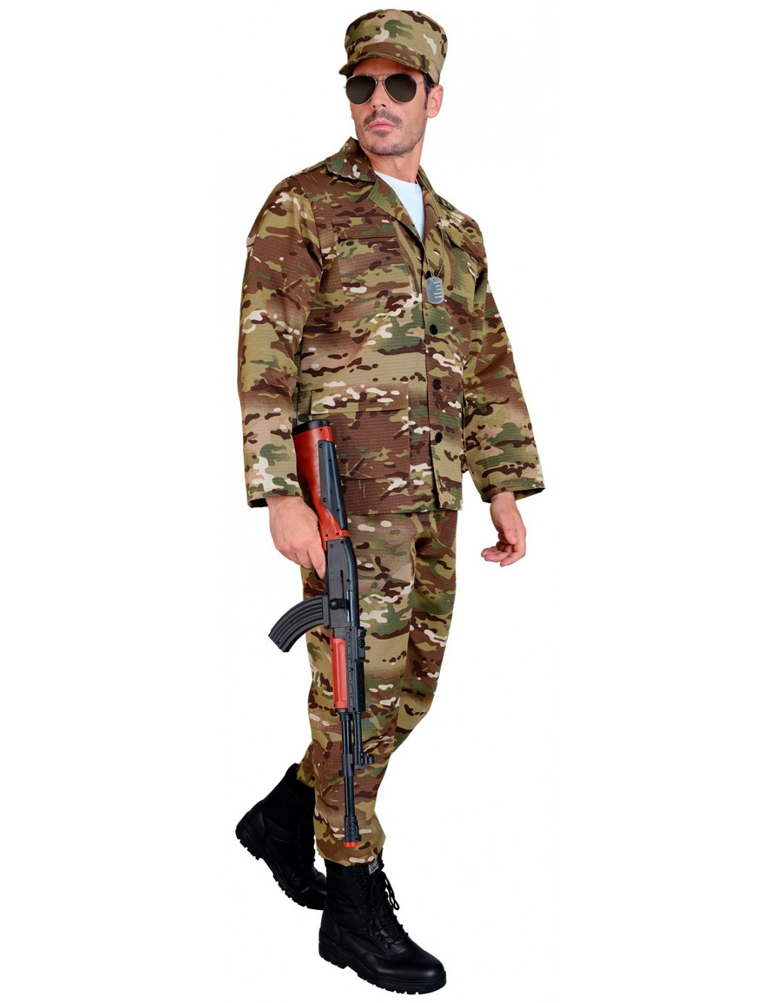 Disfraz Soldado Camuflaje Chaleco adulto > Disfraces para Hombres