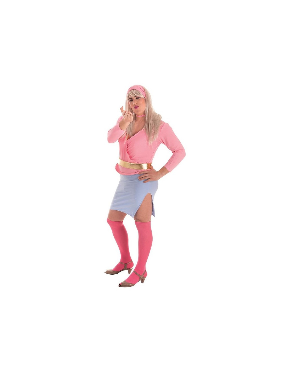 Barbie con un disfraz de mujer gato rosa