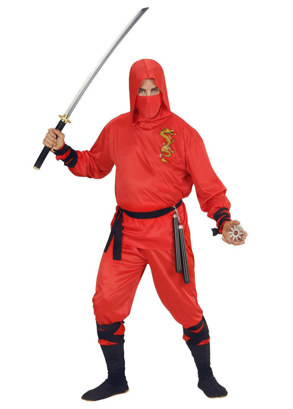 Disfraz de Dragon Ninja Rojo para Adulto