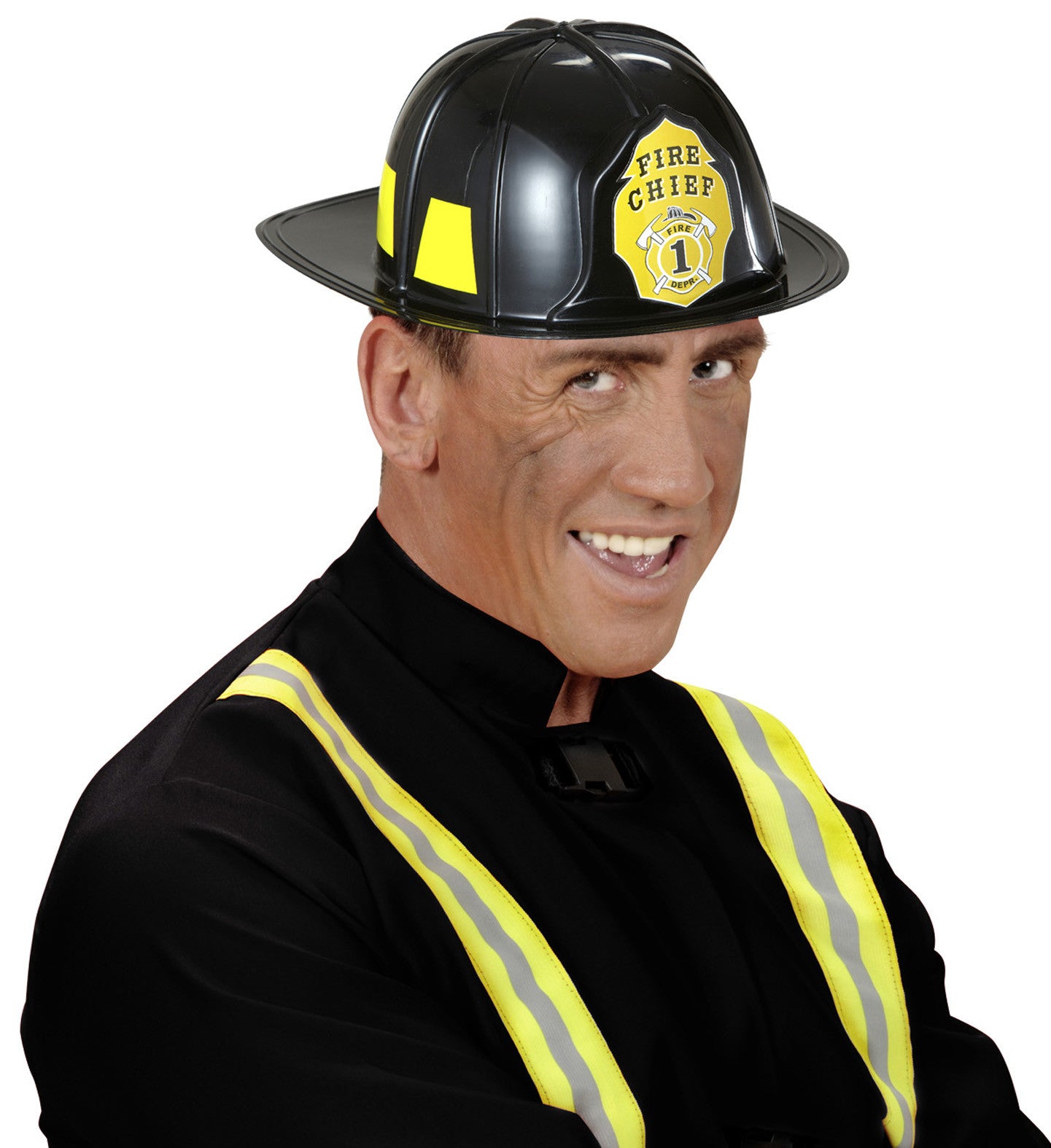 Casco de Bombero Negro