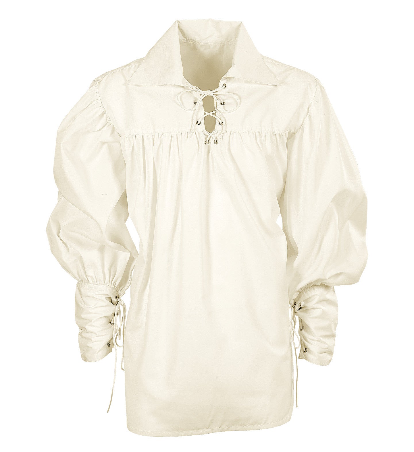 Camisa Medieval Blanco Natural para Hombre