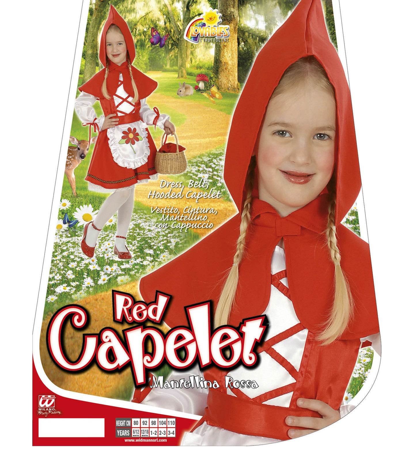 Vestido de Caperucita Roja para Niña