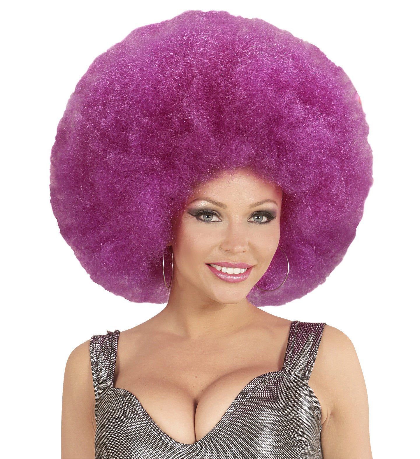 Peluca Super Afro Morada