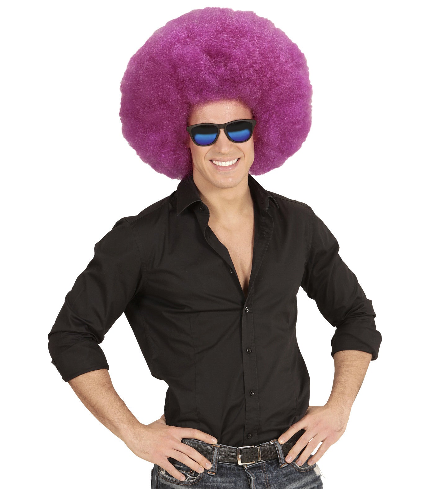 Peluca Super Afro Morada