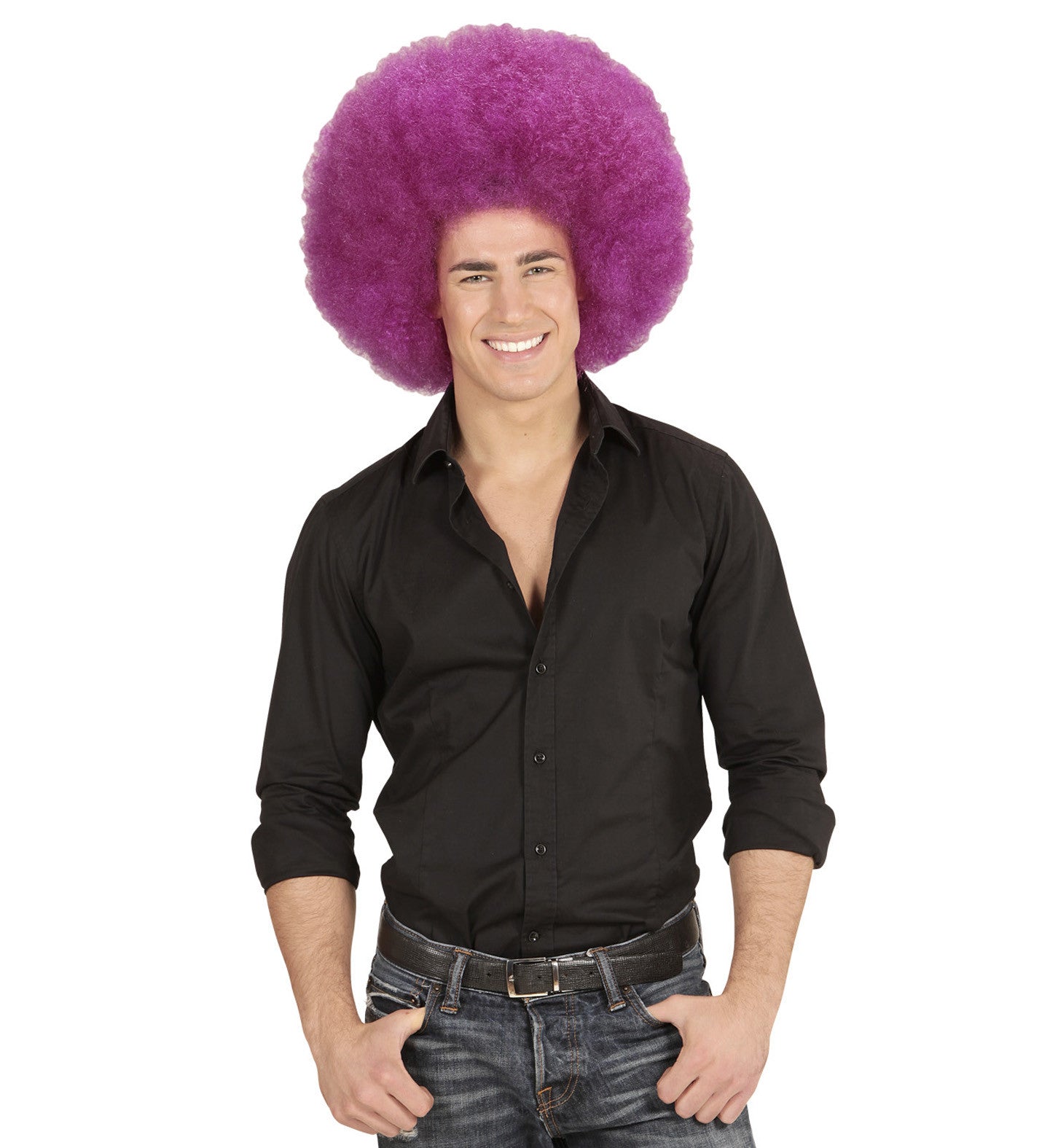 Peluca Super Afro Morada