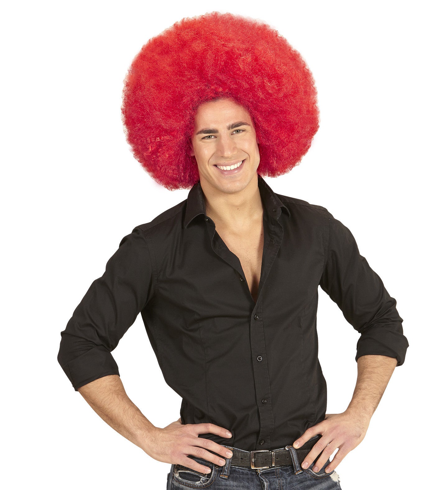 Peluca Super Afro Roja