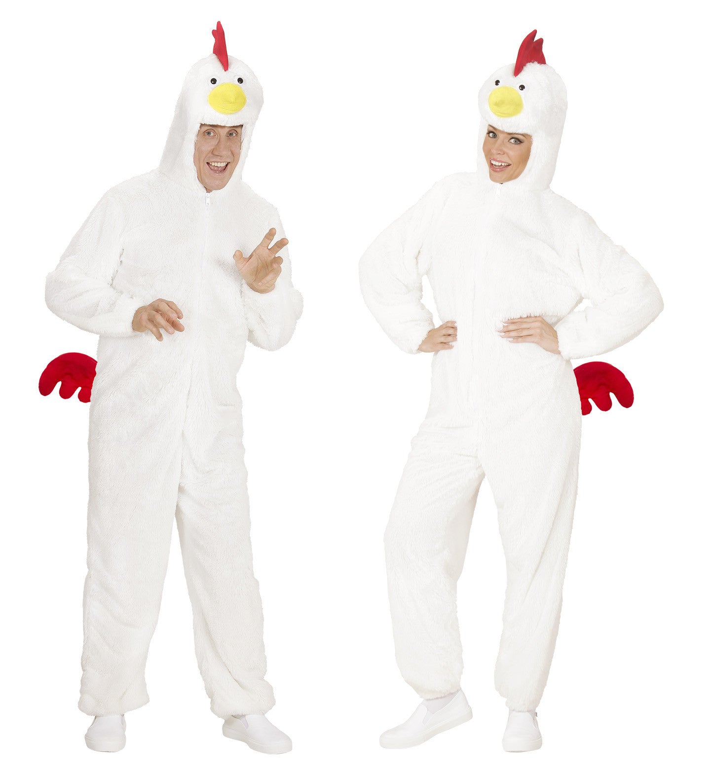 Disfraz de Pollo Blanco Adulto Unisex