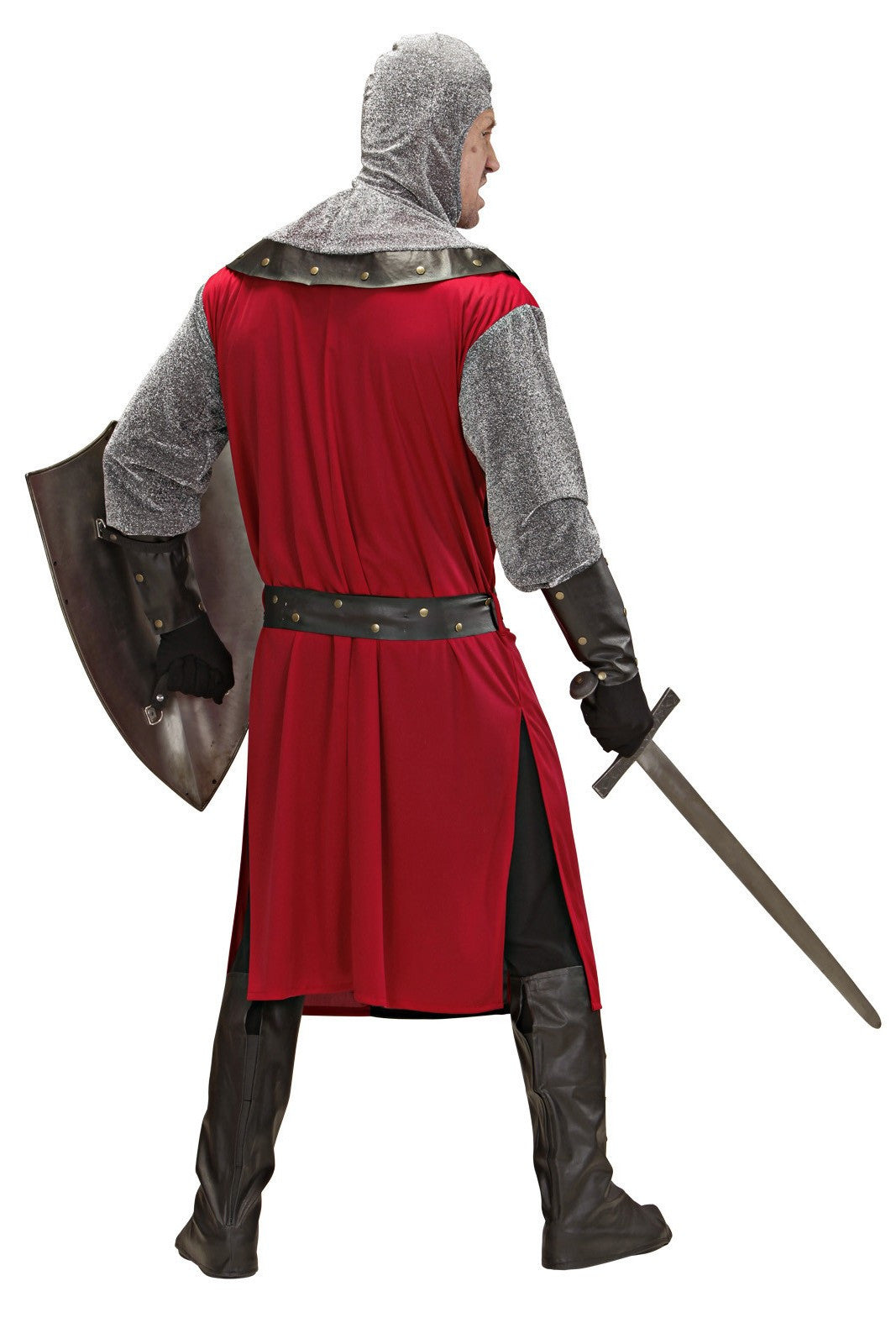 Disfraz de Caballero Medieval Rojo para Hombre