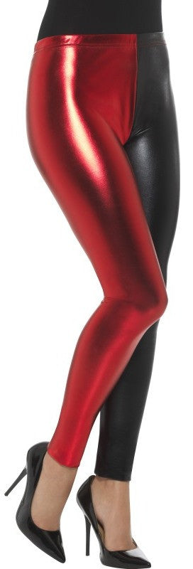 Leggings de Harley Villana en Negro y Rojo