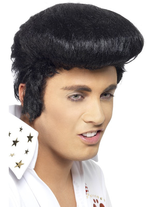 Peluca de Elvis Presley con Patillas