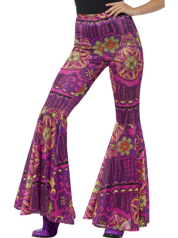 Pantalón de Campana Hippie Psicodélico para Mujer