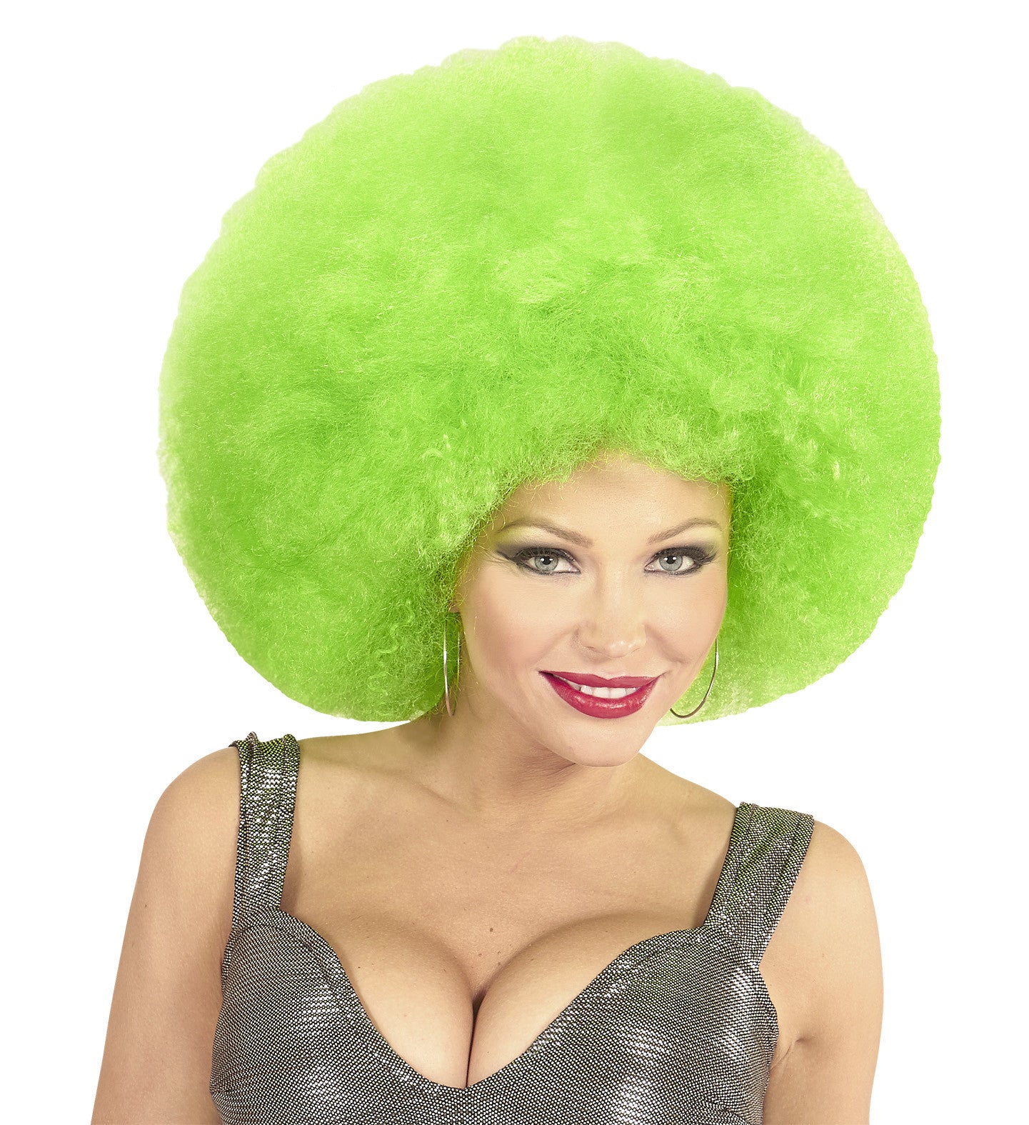 Peluca Super Afro Verde