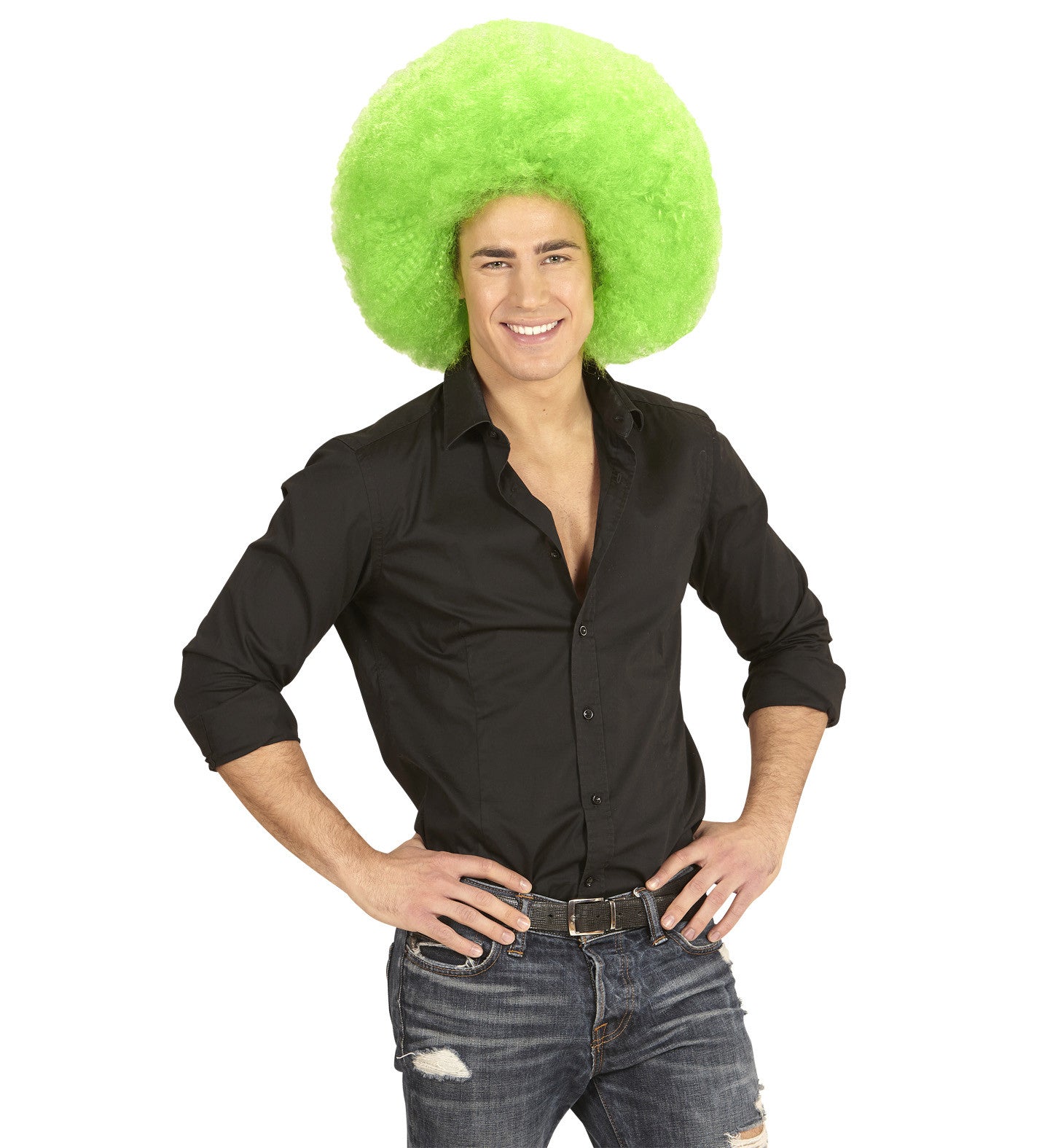 Peluca Super Afro Verde