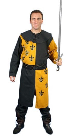 Traje Medieval Lancelot color Mostaza para Hombre