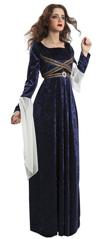 Vestido de Princesa Medieval en Azul