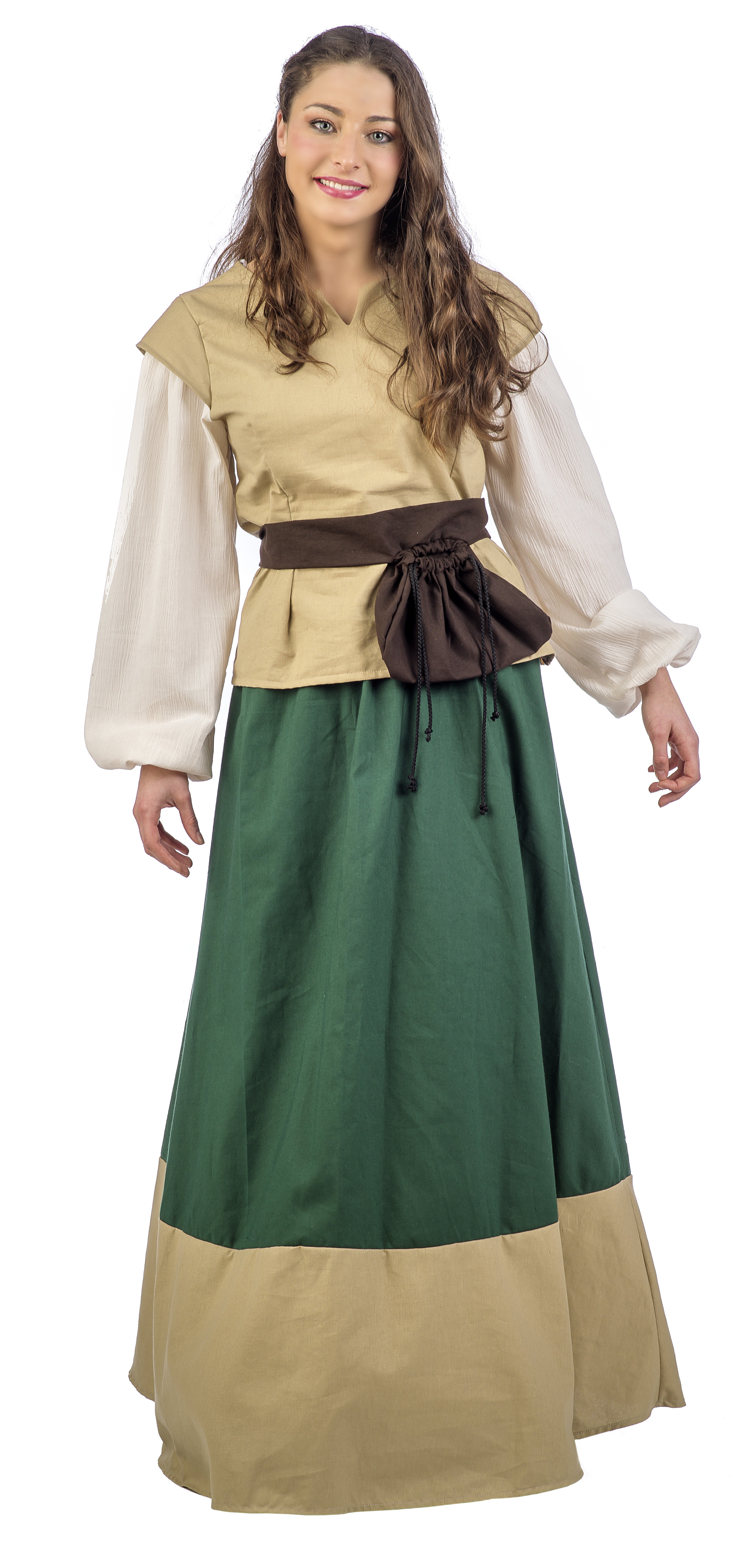 Vestido de Campesina Medieval Verde