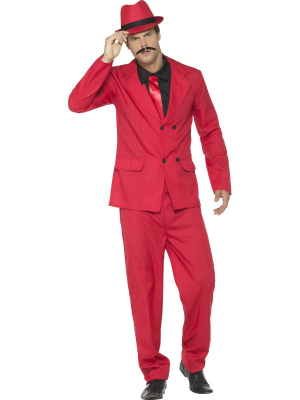 Disfraz de Gangster Rojo para Hombre