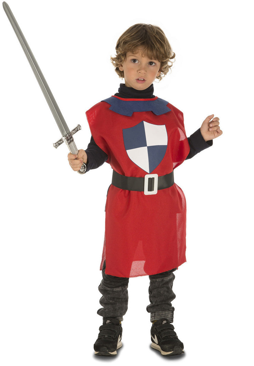 Peto Medieval Rojo para Niño