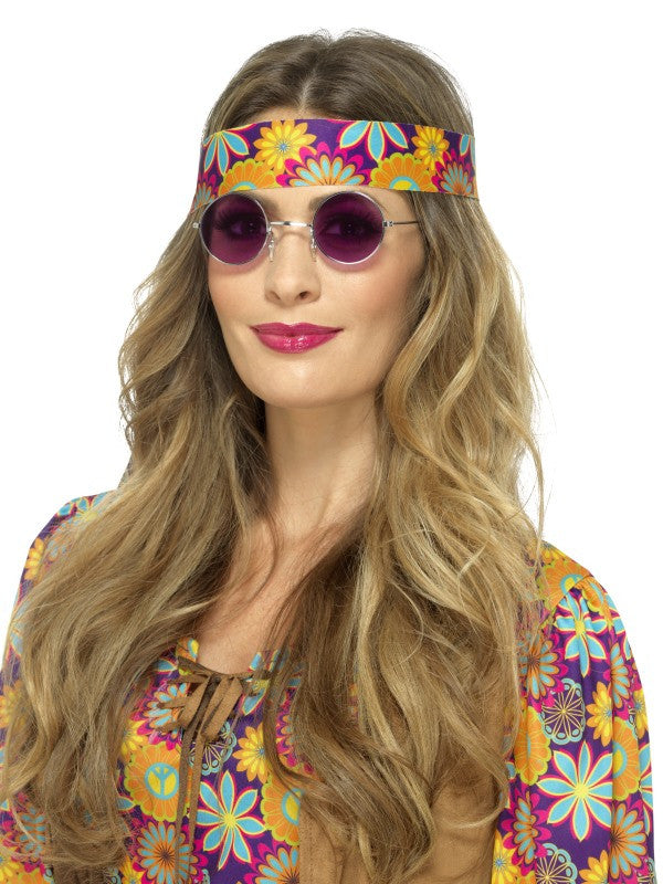 Gafas Redondas de Hippie Moradas