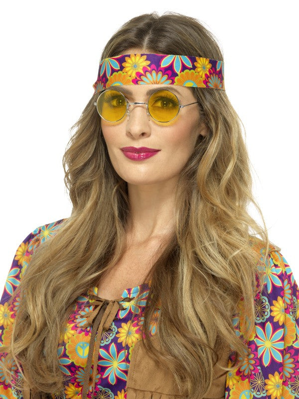 Gafas Redondas de Hippie Amarillas