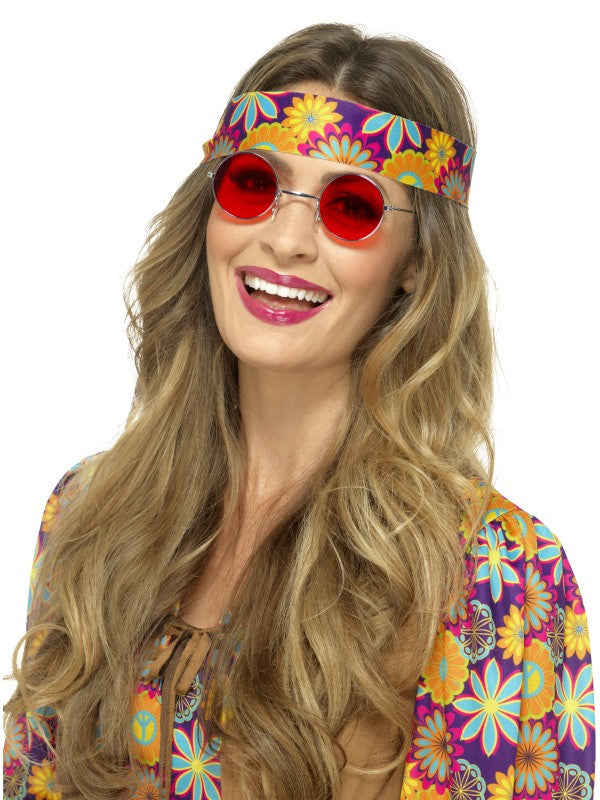 Gafas Redondas de Hippie Rojas