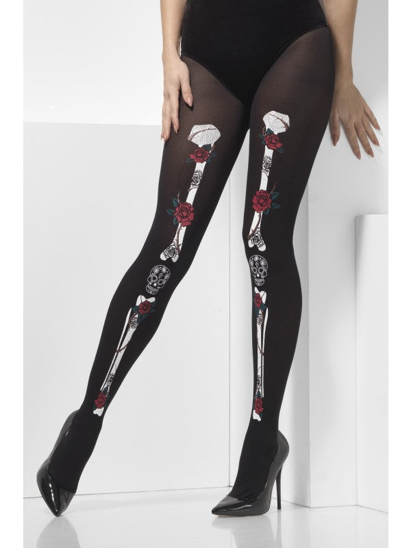 Pantys Negros Día de los Muertos