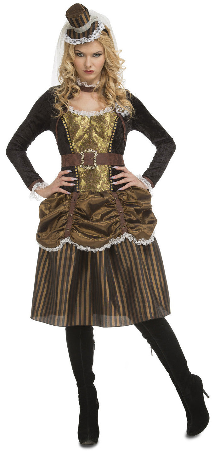 Disfraz de Damisela Steampunk para Mujer