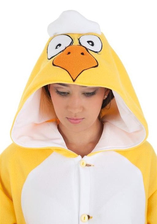 Disfraz de Pollo Pijama para Adulto