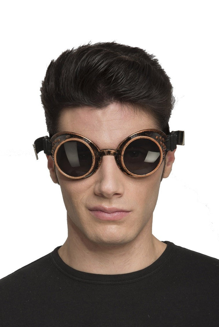 Gafas Steampunk Doradas Envejecidas