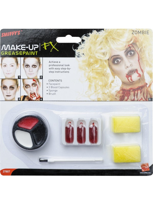 Kit de Maquillaje Zombi con Cápsulas de Sangre