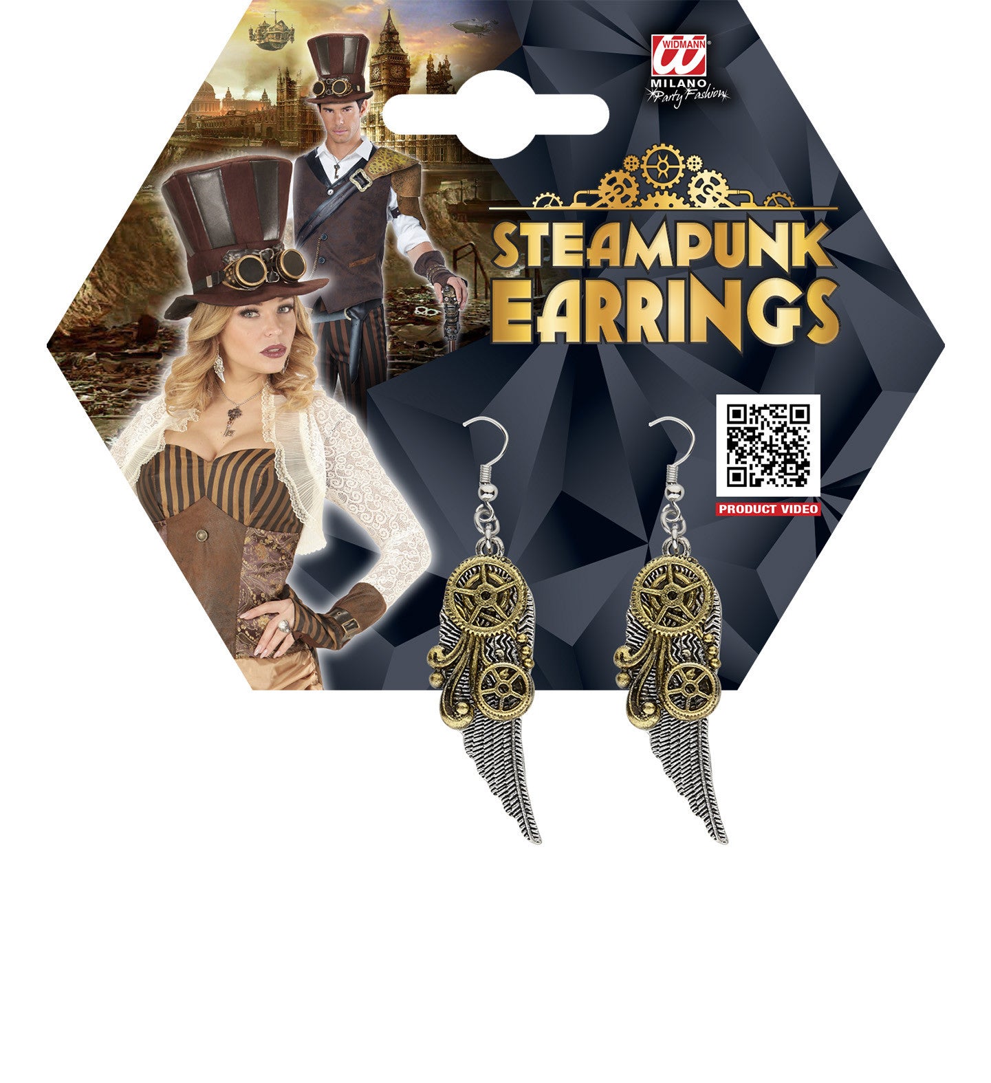 Pendientes Steampunk con Alas