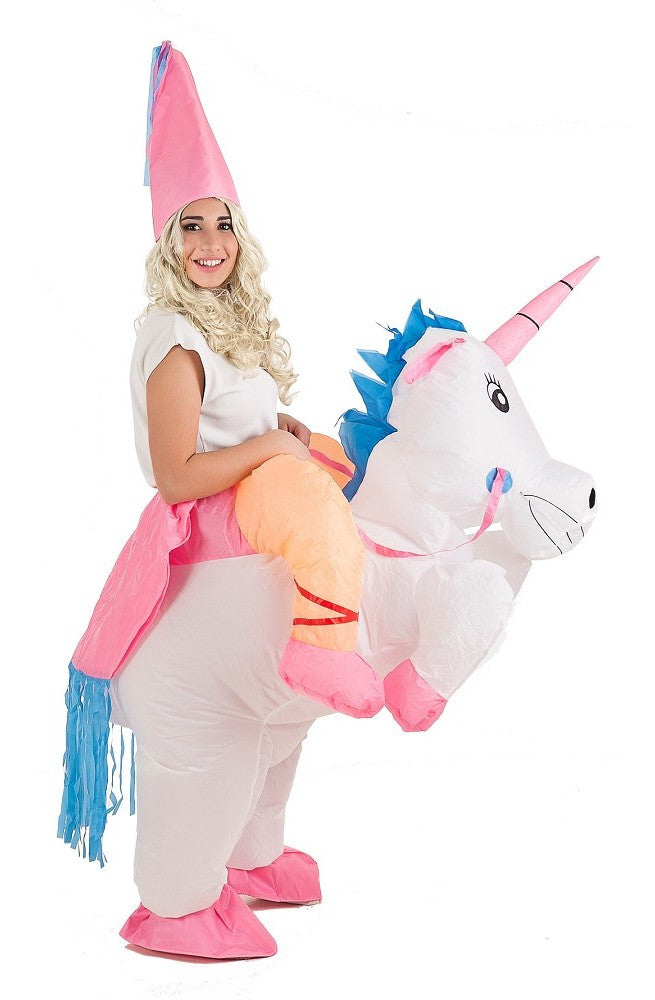 Disfraz de Unicornio Hinchable con Princesa