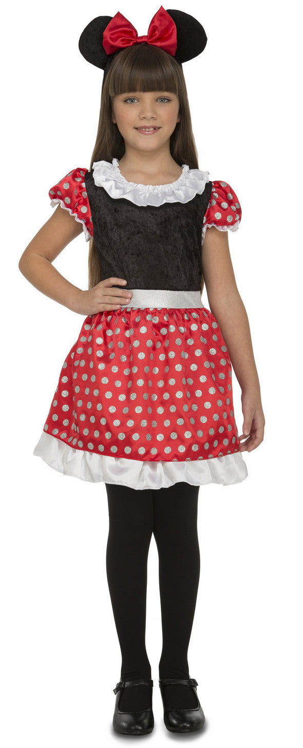 Disfraz de Minnie con Rojo y Negro Infantil