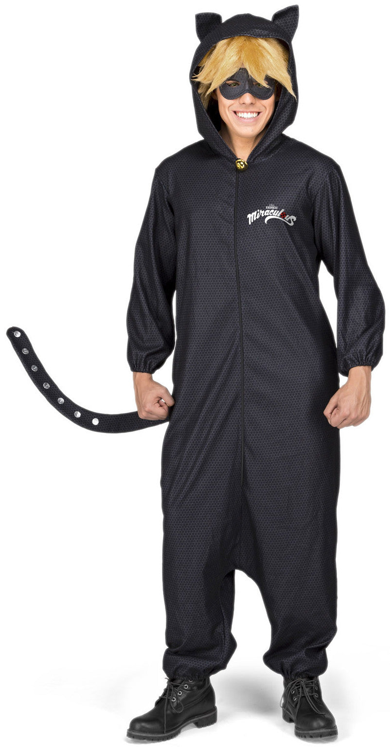 Disfraz de Cat Noir Pijama para Adulto